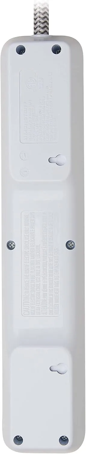 Tripp Lite Surge Protector Power Strip 7-Outlet with 2 USB Ports 6ft Cord White (TLP616USB)