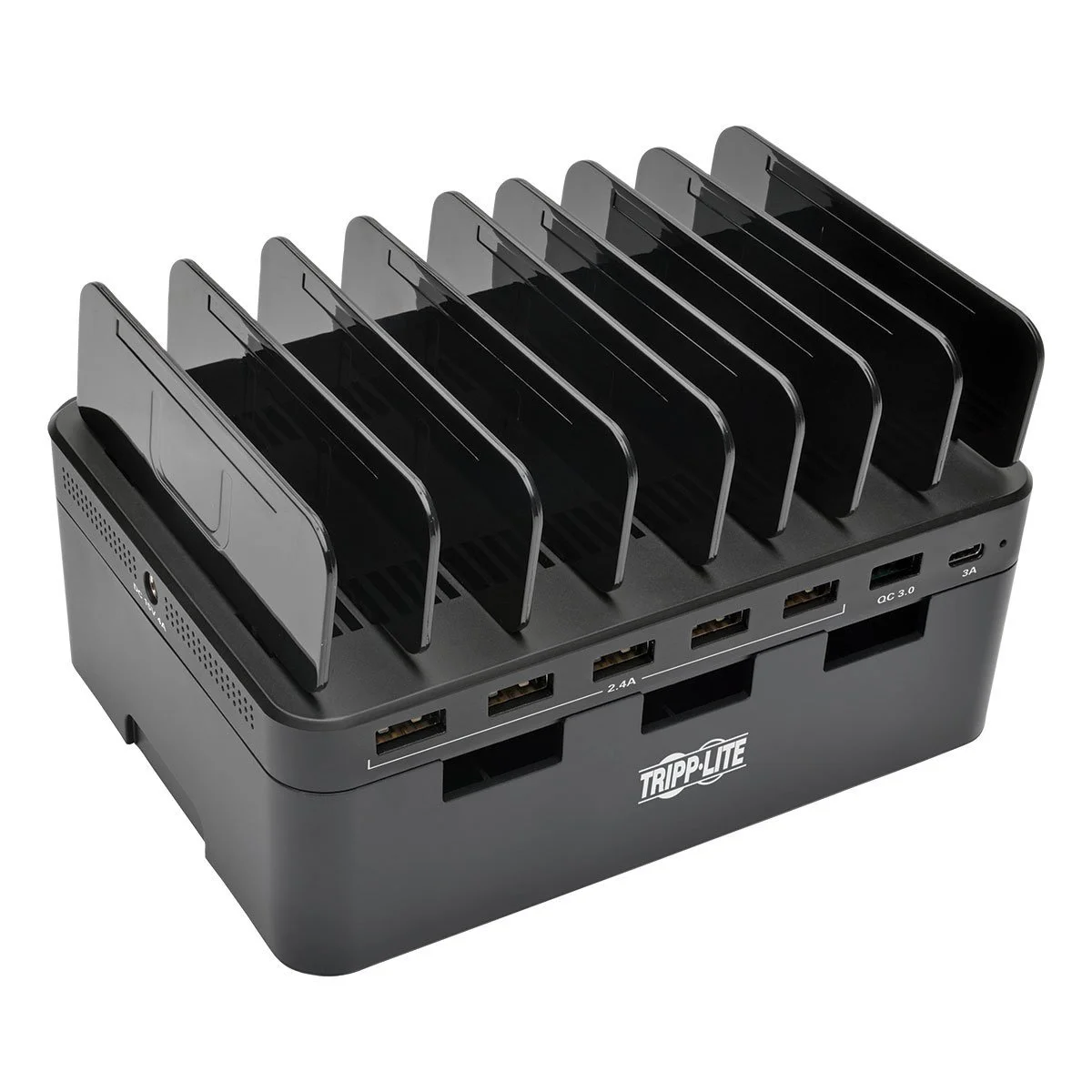 TRIPP LITE USB Charging Station with Storage and Adjustable Brackets
