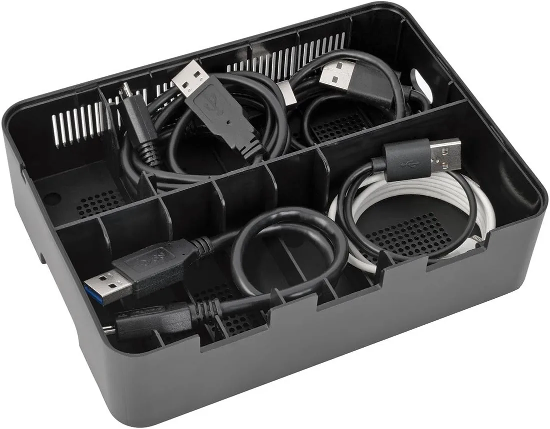 TRIPP LITE USB Charging Station with Storage and Adjustable Brackets