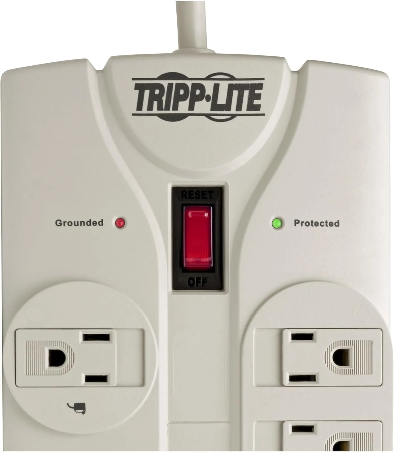Tripp Lite 8 Outlet Surge Protector Power Strip, Extra Long Cord 25ft, Right-Angle Plug