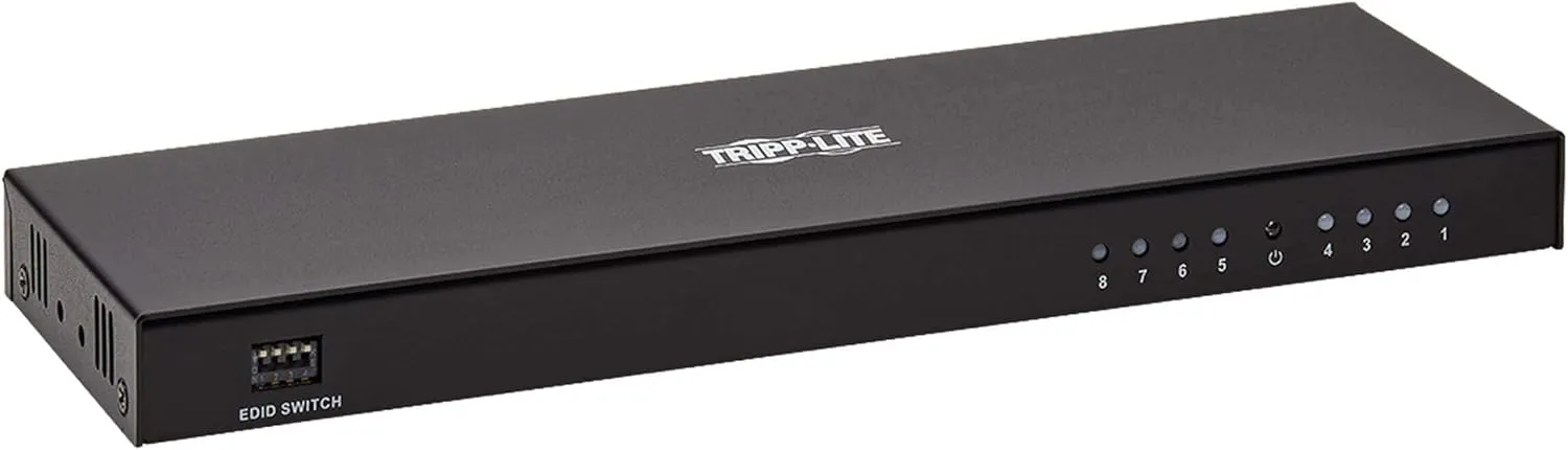 Tripp Lite 8-Port HDMI Splitter 4K @ 60Hz HDCP 2.2 EDID Management (B118-008E-UHD-2)