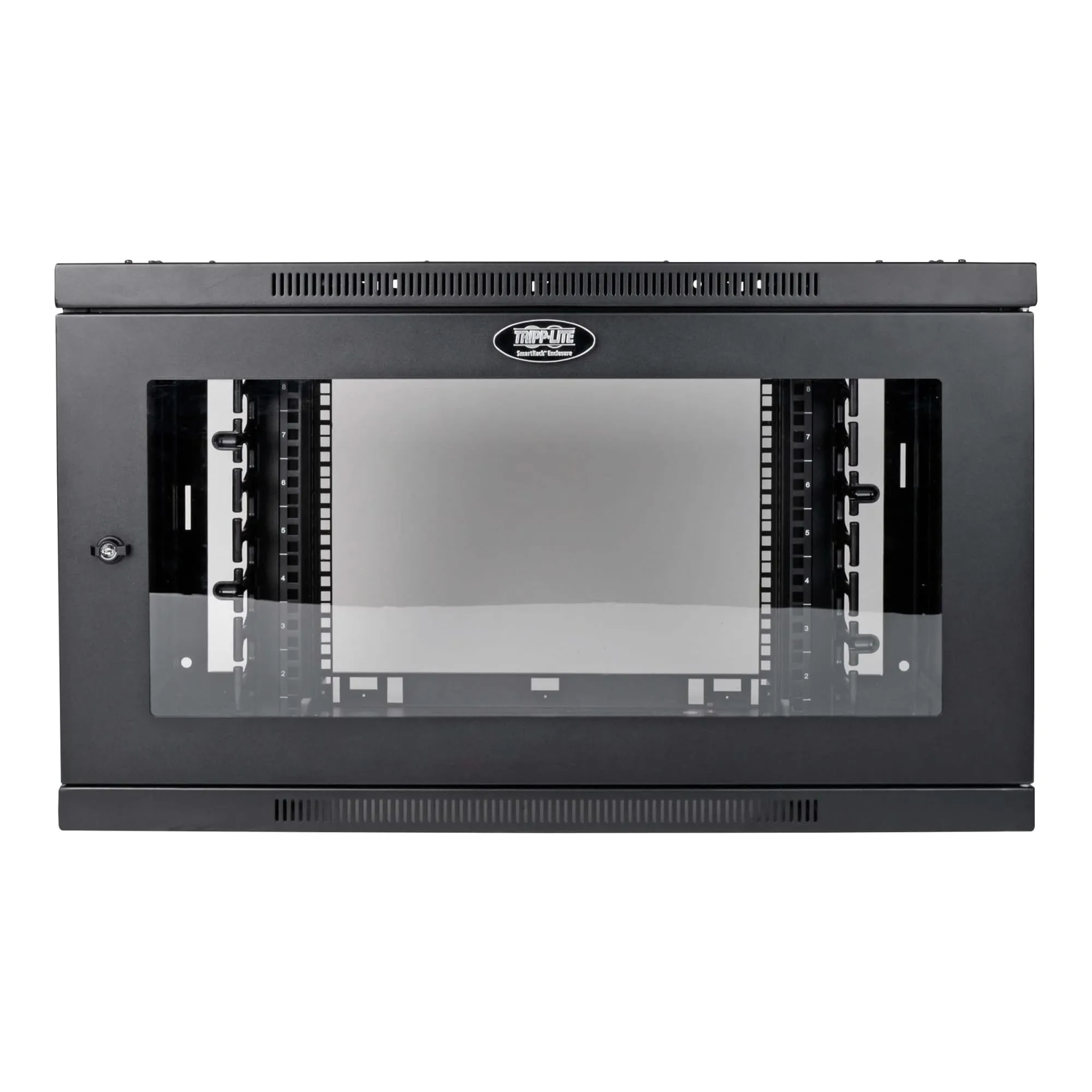 Tripp Lite 9U Wallmount Rack Enclosure Wide Cable Management Acrylic Window