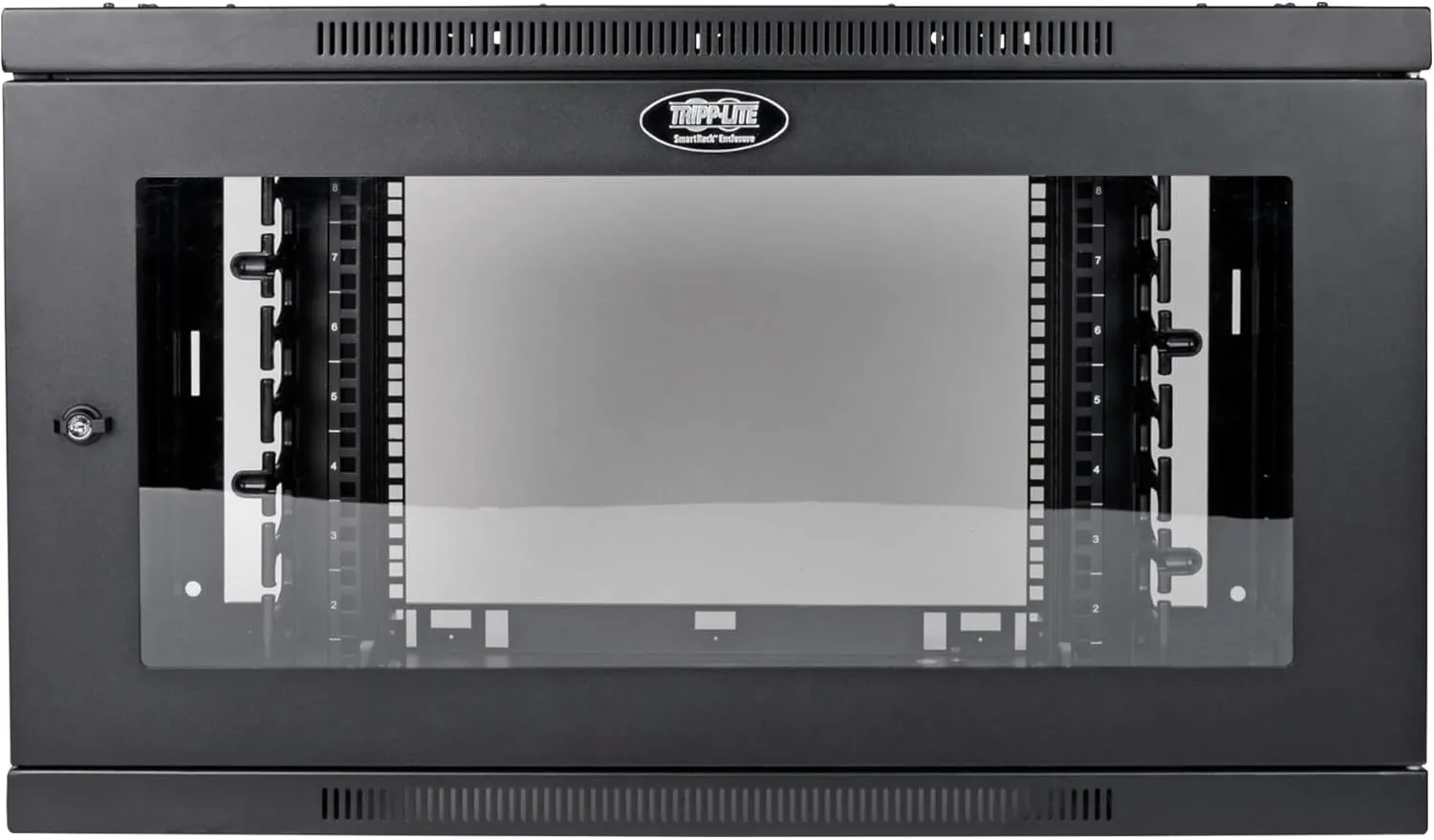 Tripp Lite 9U Wallmount Rack Enclosure Wide Cable Management Acrylic Window
