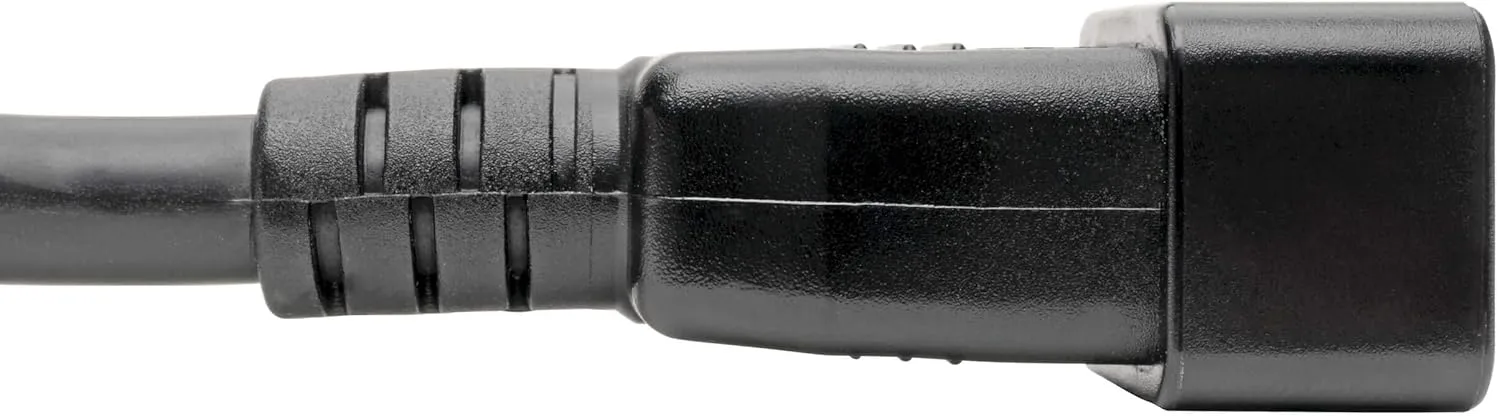 Tripp Lite Heavy Duty Power Cable, C20 to C13 Extension Cord, 14 AWG, 15A 100-250V Computer Cable, 7ft, Black (P032-007)