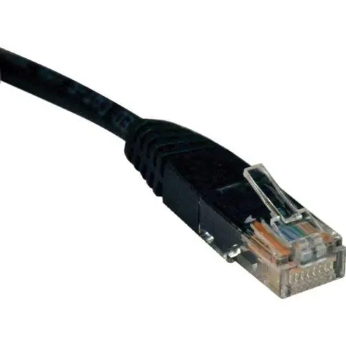 Tripp Lite (N002-001-BK) 10-Pack 1-Ft Black RJ-45 Male to RJ-45 Male Cat5e UTP Network Patch Cable