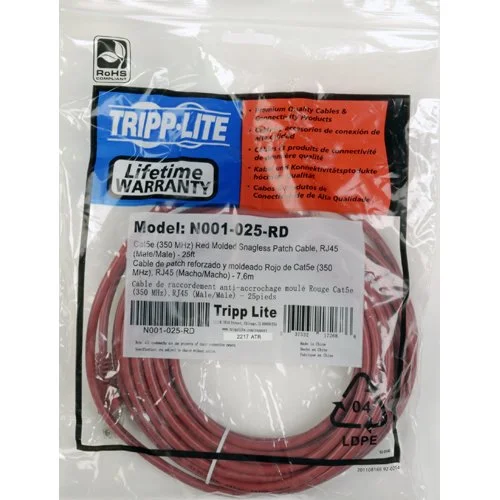 Tripp Lite Cat5e 350MHz Snagless Molded Patch Cable (RJ45 M/M)