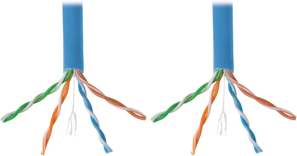 Tripp Lite Cat6 Gigabit Bulk Solid PVC Cable Blue, 1000-ft.(N222-01K-BL)