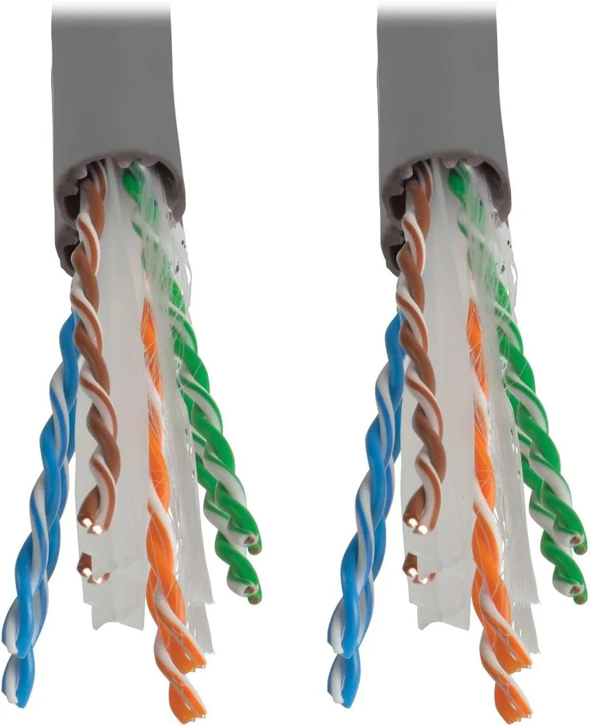 TRIPP LITE Cat6 Gigabit Bulk Solid-Core PVC Ethernet Cable, 1000 ft