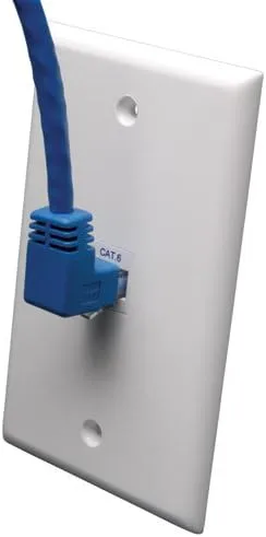 Tripp Lite Cat6 Gigabit Angled Molded RJ45 Patch Cable