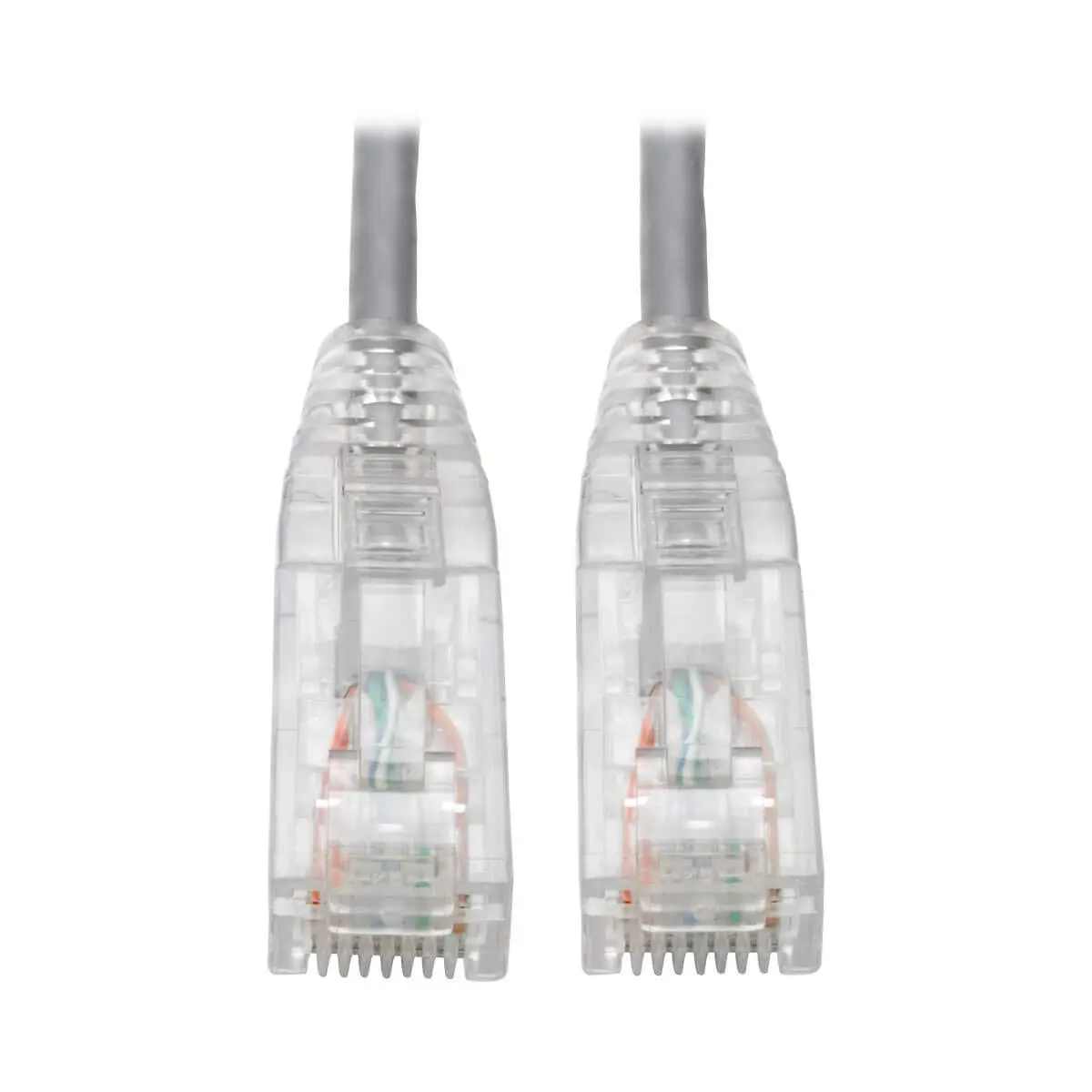 Tripp Lite Cat6 Gigabit Patch Cable Snagless UTP RJ45 Molded Slim, 6', Gray (N201-S06-GY)