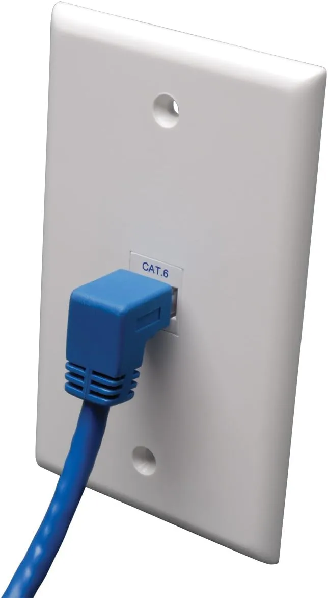 Tripp Lite Cat6 Gigabit Angled Molded RJ45 Patch Cable