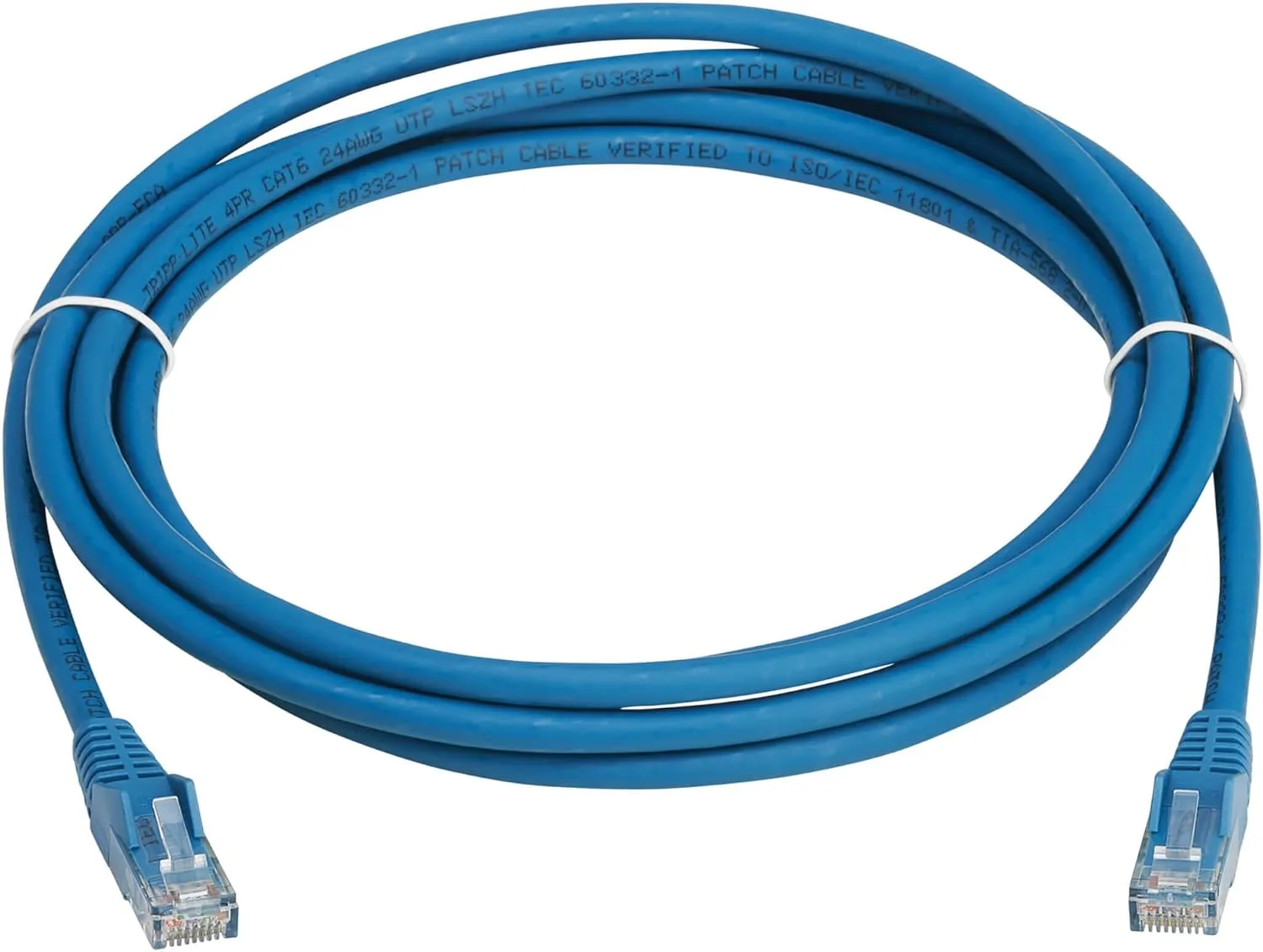 Tripp Lite Cat6 RJ45 PoE Gigabit Ethernet Cable, LSZH, Snagless