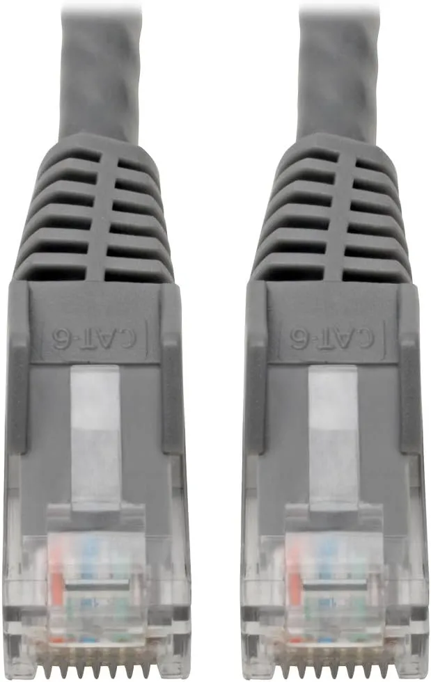 Tripp Lite Cat6 Gigabit Snagless Molded Patch Cable RJ45 M/M 6in 24 AWG 550 MHz
