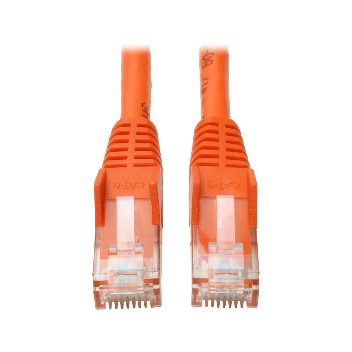 Eaton Tripp Lite Series Cat6 Gigabit Snagless Molded (UTP) Ethernet Cable (RJ45 M/M), PoE, Orange, 7 ft. (2.13 m) - N201007OR