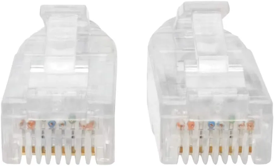 Tripp Lite Cat6 Gigabit Patch Cable Snagless UTP RJ45 Molded Slim, 6', Gray (N201-S06-GY)