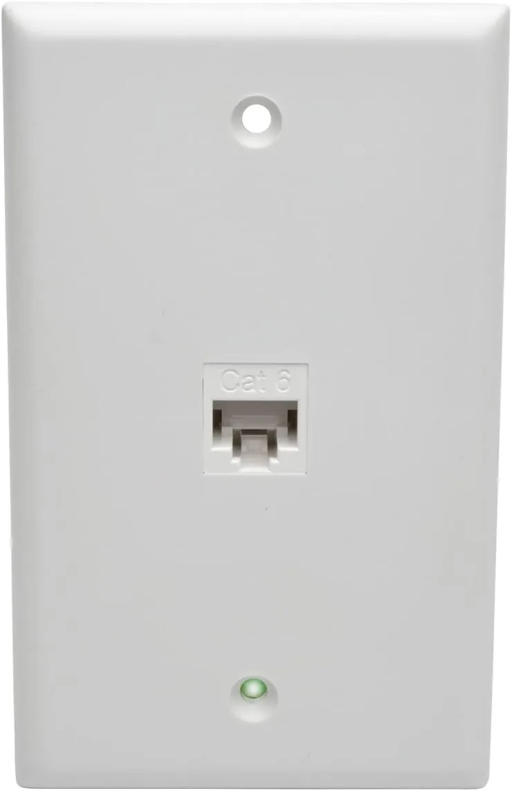 TRIPP LITE N235-001 Cat6/Cat6a Straight-Through Modular In-Line Snap-In RJ45 Coupler
