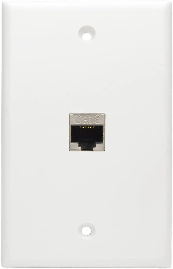 TRIPP LITE N235-001 Cat6/Cat6a Straight-Through Modular In-Line Snap-In RJ45 Coupler