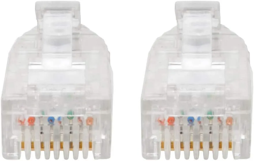 Tripp Lite Cat6 Gigabit Patch Cable Snagless Utp RJ45 Molded Slim, 2', Black (N201-S02-BK)