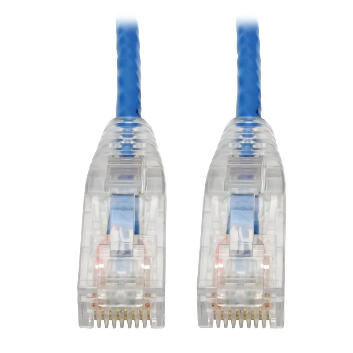 Tripp Lite Cat6 UTP Patch Cable (RJ45), M/M, Cat6 Ethernet Cable, Gigabit (1 Gbps), Molded, Slim, Blue, 8 in. (N201-S8N-BL)