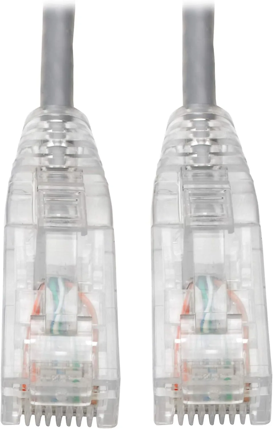 Tripp Lite Cat6 UTP Patch Cable (RJ45), M/M, Cat6 Ethernet Cable, Gigabit (1 Gbps), Molded, Slim, Gray, 8 in. (N201-S8N-GY)