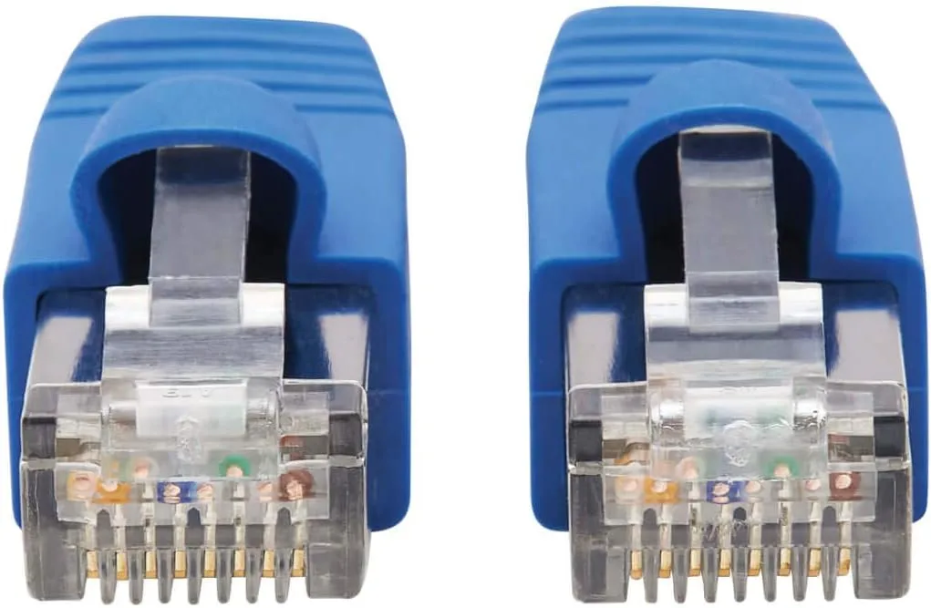 Tripp Lite Cat6a 10G Ethernet Cable, PoE, CMR-LP, Snagless F/UTP Network Patch Cable (RJ45 M/M), Blue, 10 ft. (N261P-010-BL)