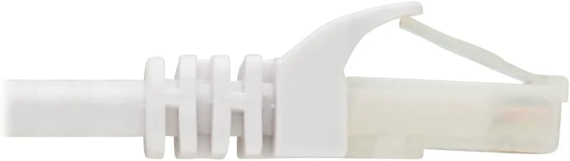 Tripp Lite, Safe-IT, Cat6a Ethernet Cable, 10G Certified Snagless, UTP (RJ45 M/M), White, 7 Feet / 2.1 Meters