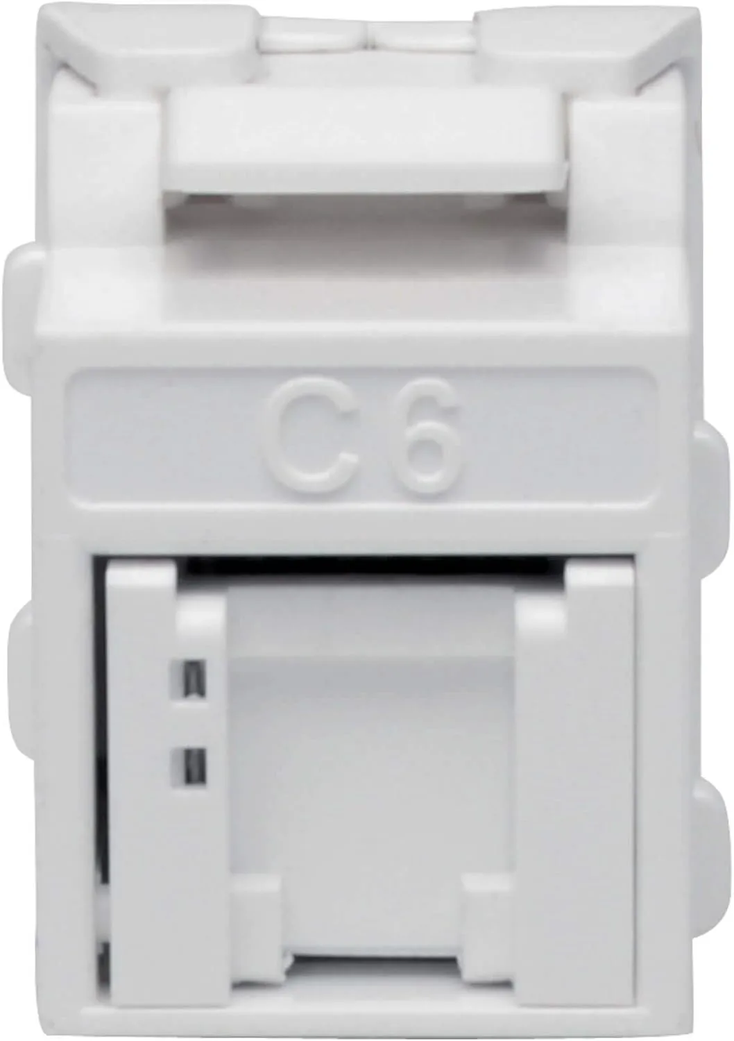 Tripp Lite RJ45 Keystone Jack, Cat6a/Cat6/Cat5e, RJ45 Connector, Shuttered, Dust Cap, No Tools Required, PoE/PoE+ Compliant