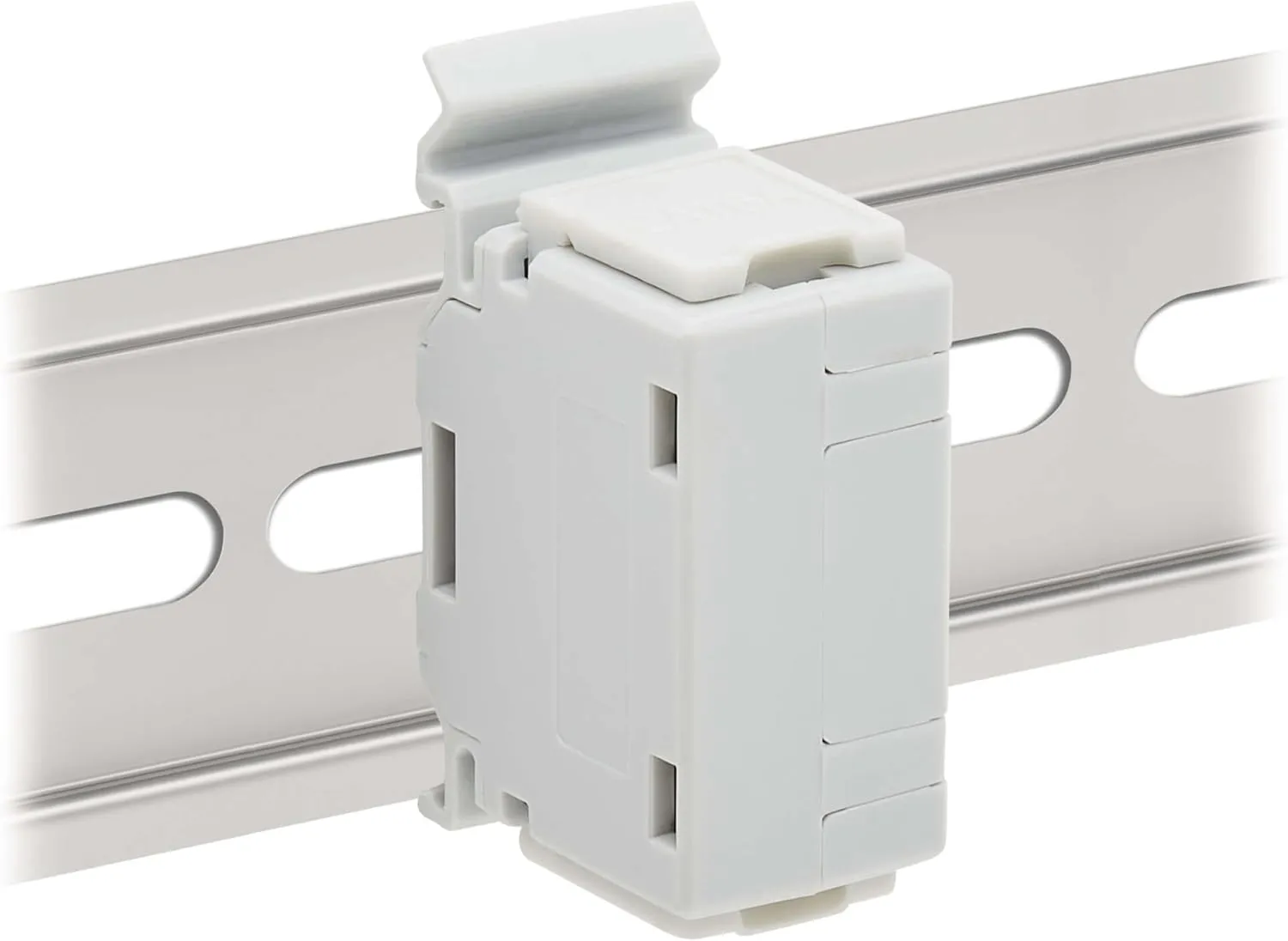 Tripp Lite DIN-Rail Cat6a RJ45 Shielded in-Line Mountable Snap-in Coupler & PoE++, EMI/RFI Shielding, Backwards Compatible