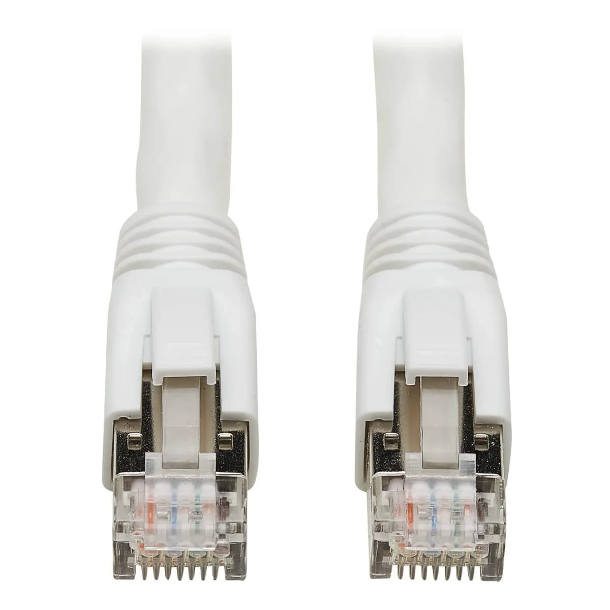 Tripp Lite Cat8 Snagless Ethernet Cable, 25G/40G Certified Network Patch Cable, 22 AWG S/FTP, PoE, White, 3 Feet/ 0.9 Meters, Lifelong Warranty (N272-003-WH)
