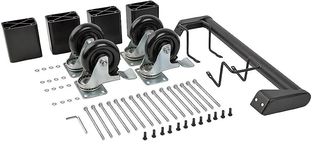 Tripp Lite Charging Station Cart Conversion Kit withHandle, Casters & Power Cord Manager for 16-Device AC & USB Charging