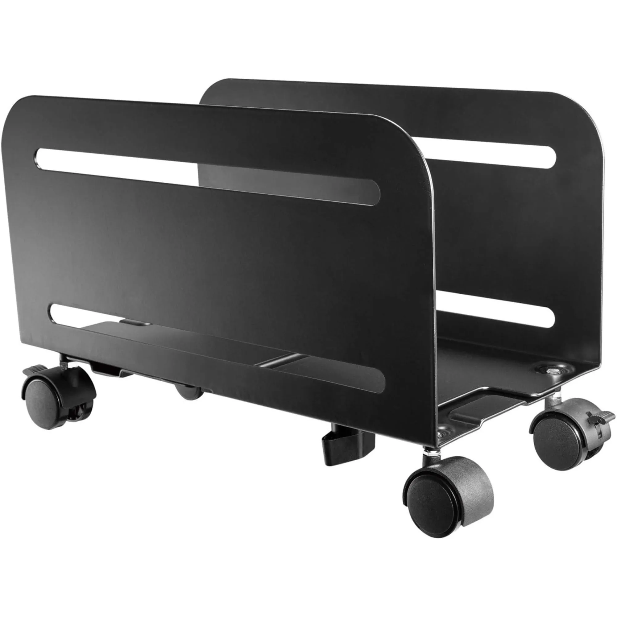 Tripp Lite Mobile CPU Caddy for Computer Towers -Adjustable, Locking Casters, Black - 22.05 lb Capacity - DCPU2
