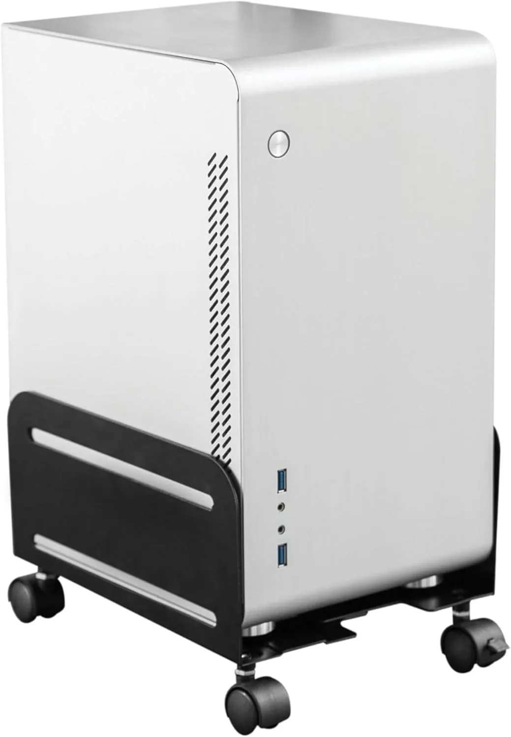 Tripp Lite Mobile CPU Caddy for Computer Towers -Adjustable, Locking Casters, Black - 22.05 lb Capacity - DCPU2
