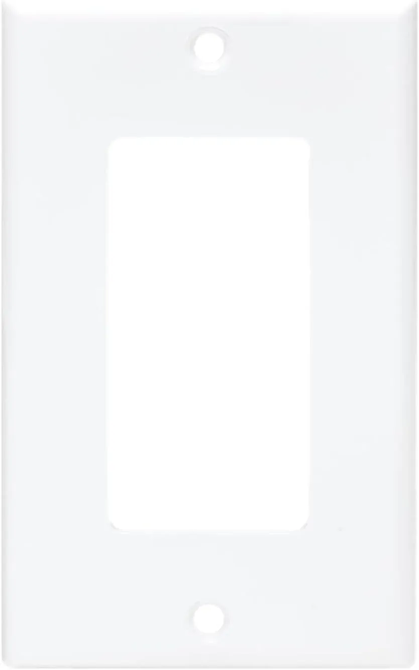 Tripp Lite Decora-Style Wall Plates & Center Inserts, Vertical, White, Polycarbonate