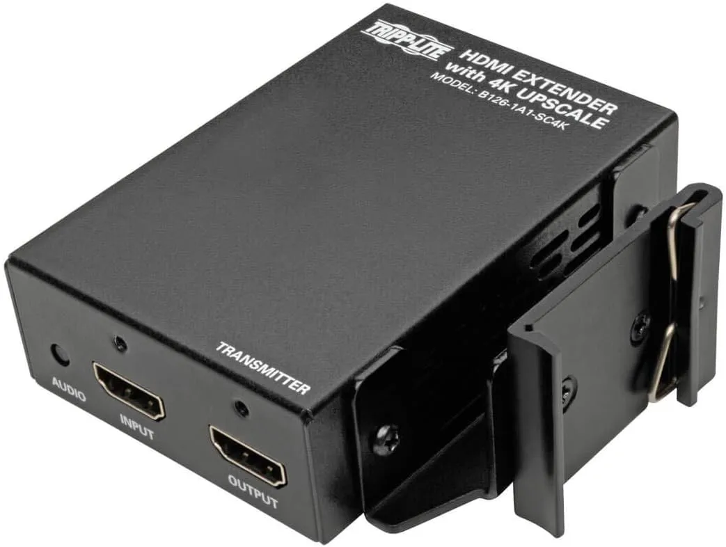 Tripp Lite DIN Rail-Mounting Bracket for Digital Signage, Version 2-65 mm Mounting Distance (B110-DIN-02), Black