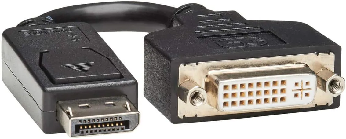 Tripp Lite DisplayPort to DVI Adapter Cable Converter Extender, Male-to-Female, 1080p @ HD Resolution