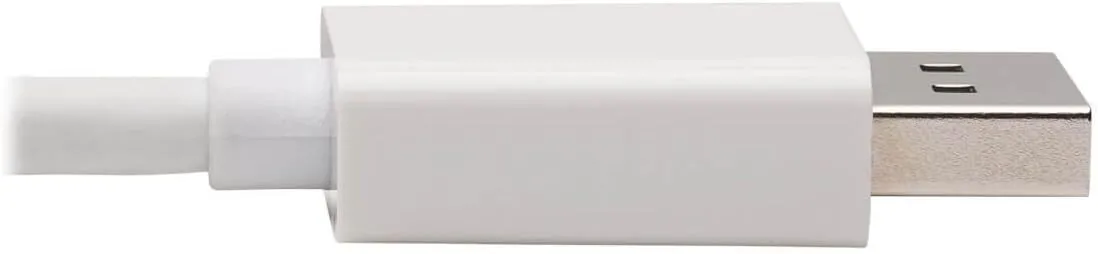 DisplayPort to HDMI Active Adapter 4K M/F White DP to HDMI 6in