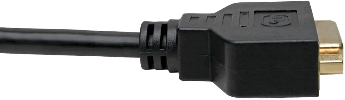 Tripp Lite DisplayPort to DVI Cable Adapter (M/F), DP to DVI Adapter, 1080p @ 60 Hz, Black, 1 Ft. (P134-001-GC)