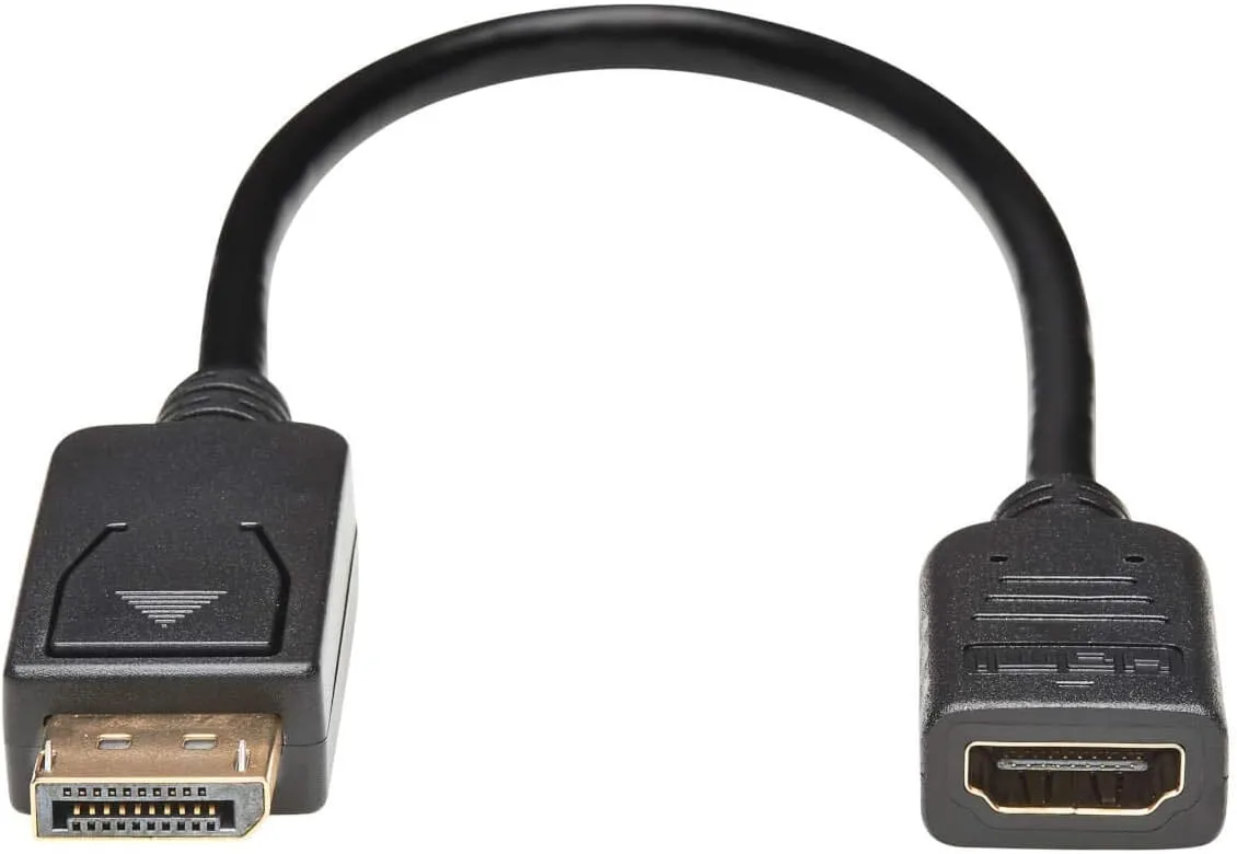 Tripp Lite DisplayPort to HDMI Video Adapter, 1080p 60Hz DP to HDMI Video Converter, Passive Display Adapter (M/F), HDCP