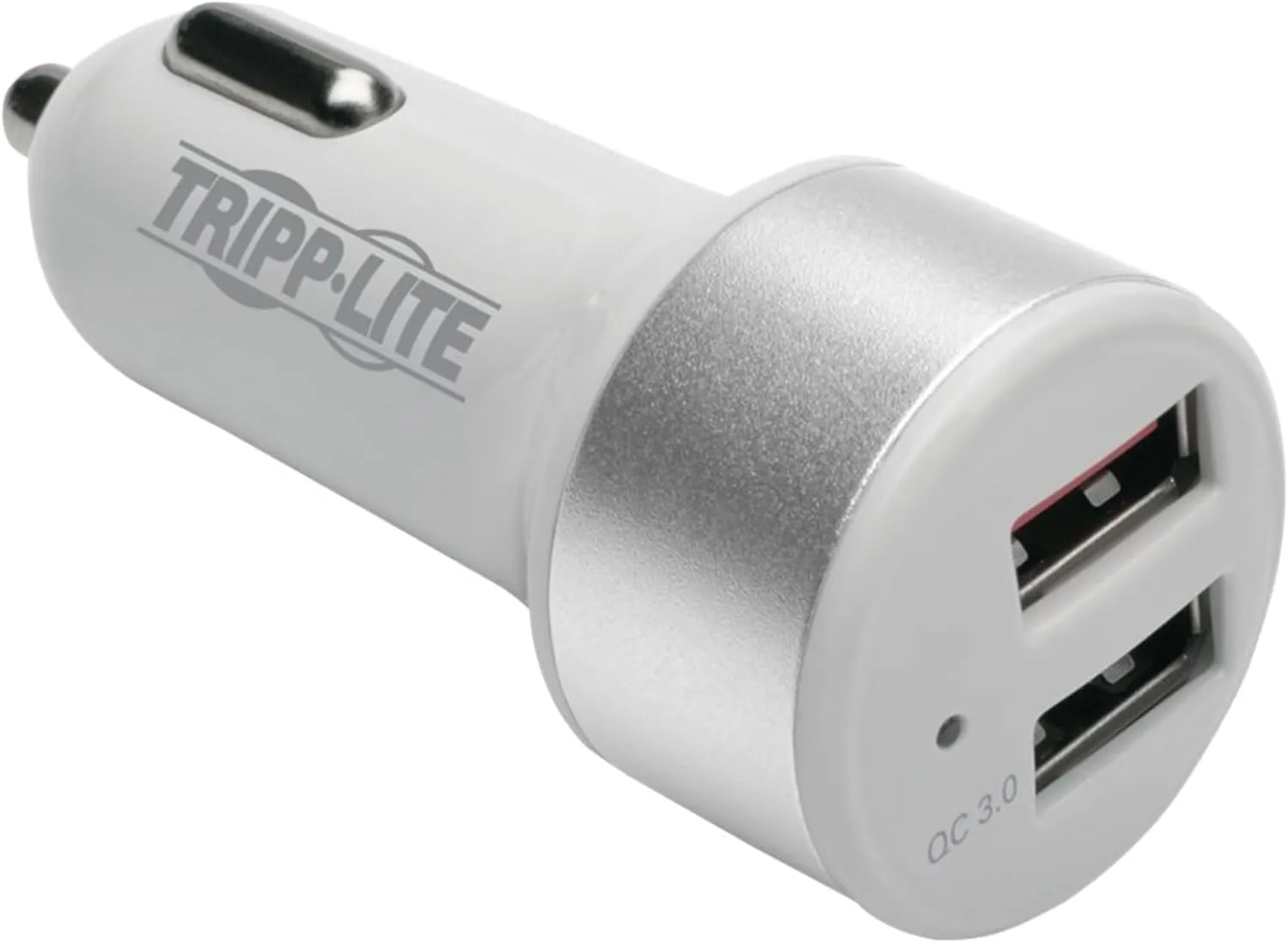 Tripp Lite Fast Charger Dual USB Car Charger Compact withQualcomm Quick Charge 3.0 & Autosensing 2-Port Fast Charge