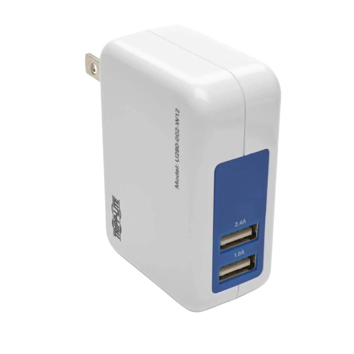 Tripp Lite Dual Port USB Wall / Travel Charger for Tablet & Mobile Devices 5V/3.4A/17W (U280-002-W12) 2-Port