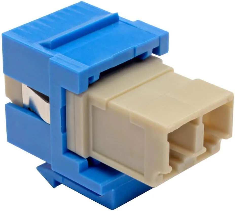 Tripp Lite Duplex Multimode Fiber Coupler, Keystone Jack, LC to LC