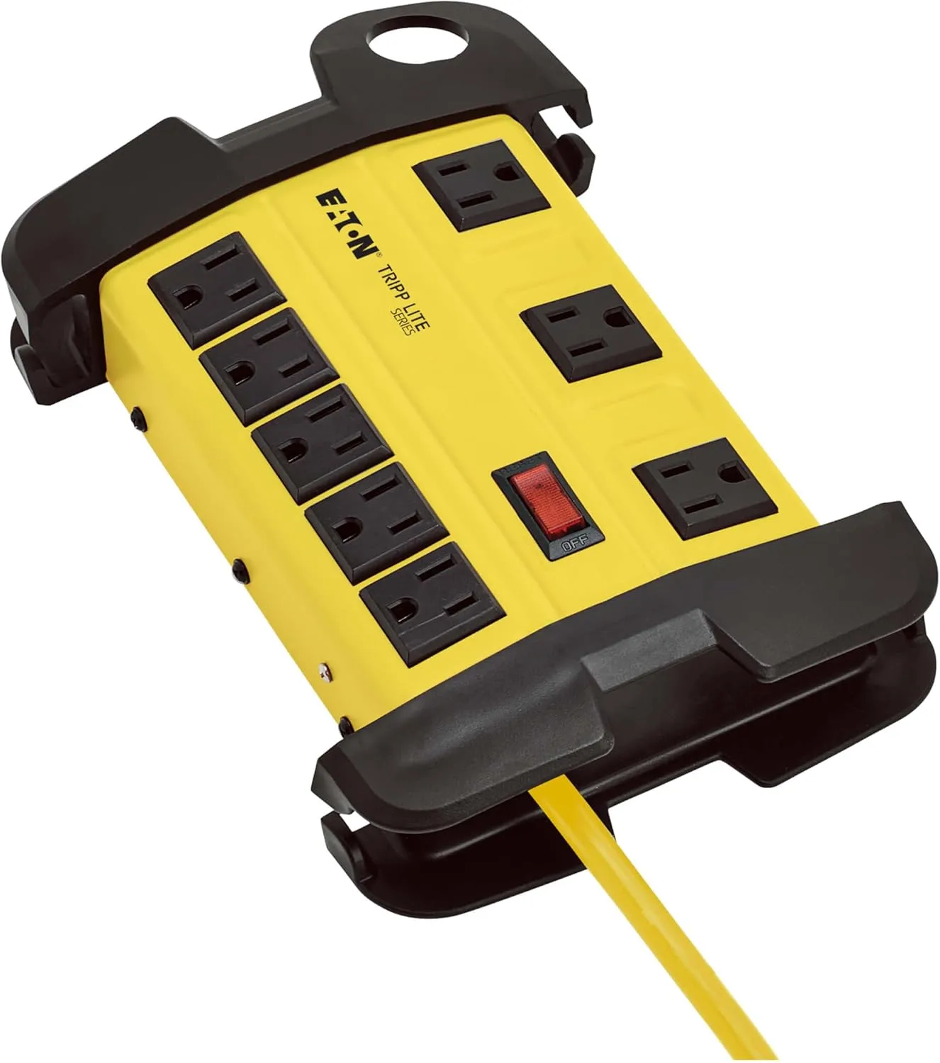 TRIPP LITE Heavy Duty Safety Power Strip, Metal Housing, Yellow