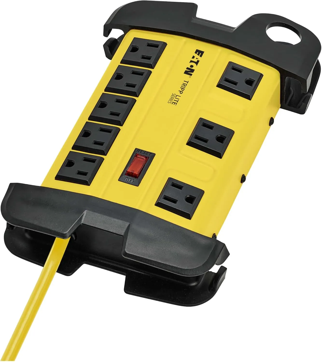 TRIPP LITE Heavy Duty Safety Power Strip, Metal Housing, Yellow