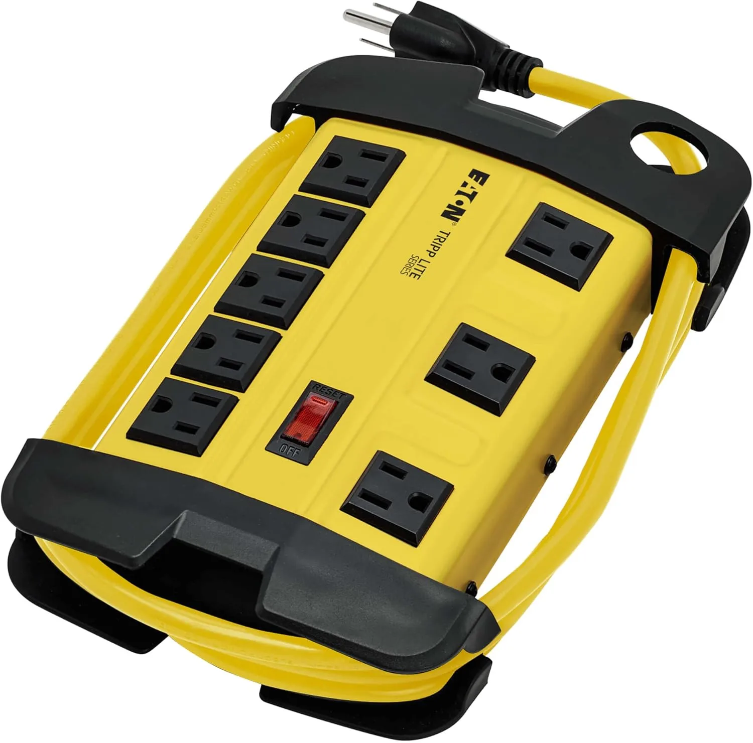 TRIPP LITE Heavy Duty Safety Power Strip, Metal Housing, Yellow