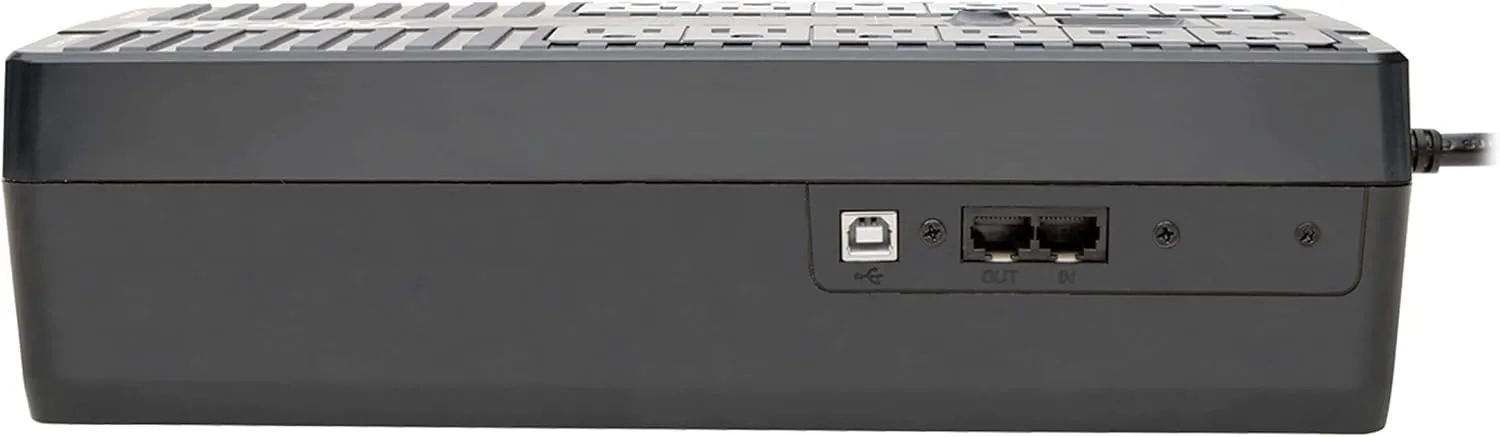 Tripp Lite ECO850LCD 850VA/425W UPS Battery Backup, 12-Outlets, LCD, USB, ENERGY STAR