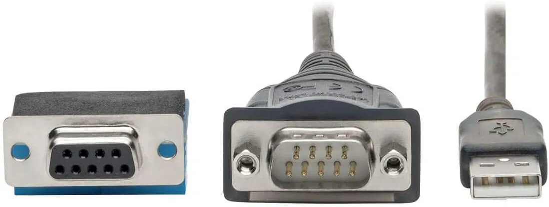 Tripp Lite USB to RS485/RS422 FTDI Serial Adapter Cable, COM Retention, USB-A to DB9 M/M, Compatible with Windows