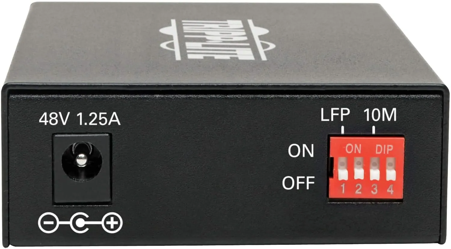 Tripp Lite Multimode Fiber Media Converter, Fiber to Ethernet Converter, Gigabit, POE+, 10/100/1000 LC, 850 nm
