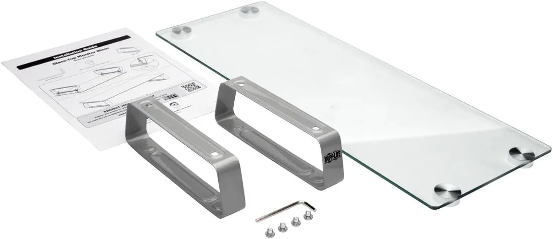Tripp Lite Universal Monitor Riser Stand, Glass, Computer, Laptop, Printers 3" (MR2208G)
