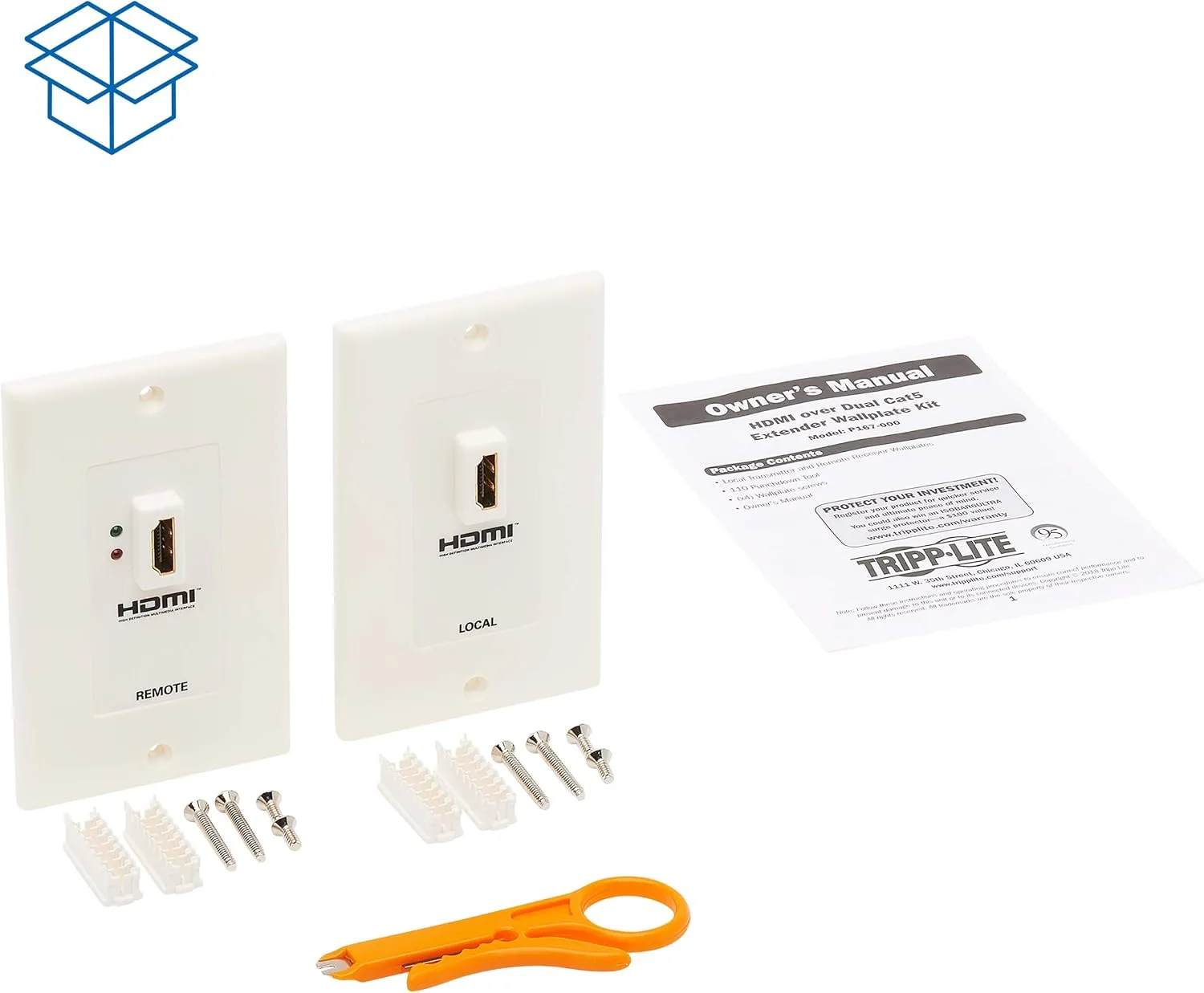 TRIPP LITE HDMI Over Cat5/Cat6 Extender Kit with Transmitter and Receiver