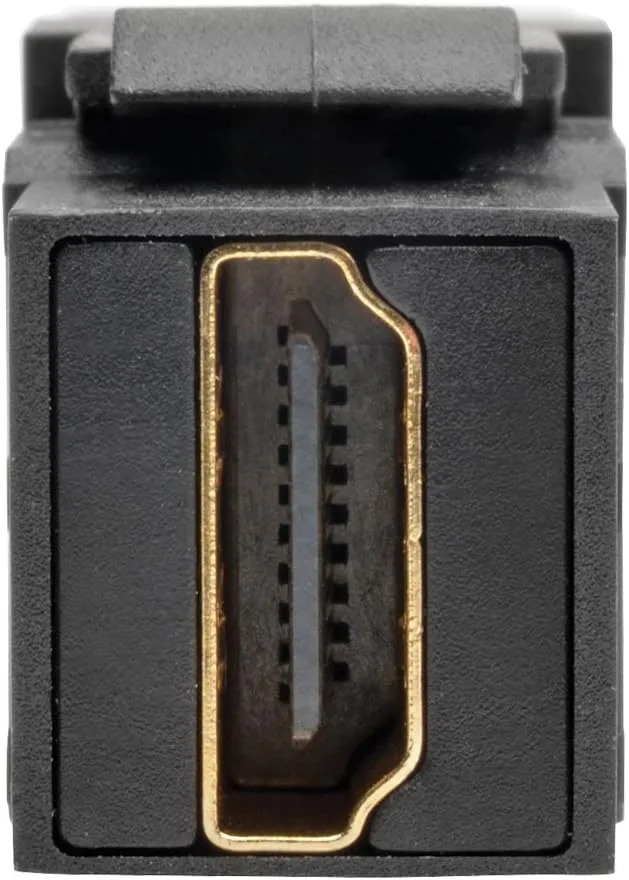 TRIPP LITE Black HDMI All-in-One Keystone/Panel Mount Angled Coupler (P164-000-KPA-BK)